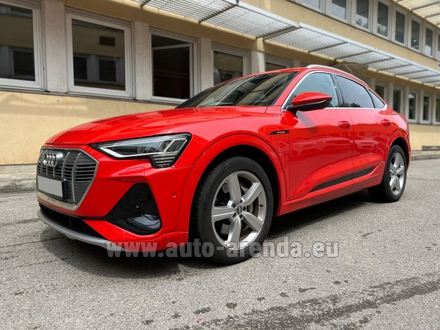 Rental Audi e-tron 55 quattro S Line (electric car) in Geneva