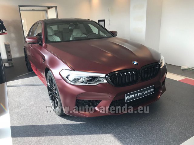 Rental BMW M5 Performance Edition in Lugano