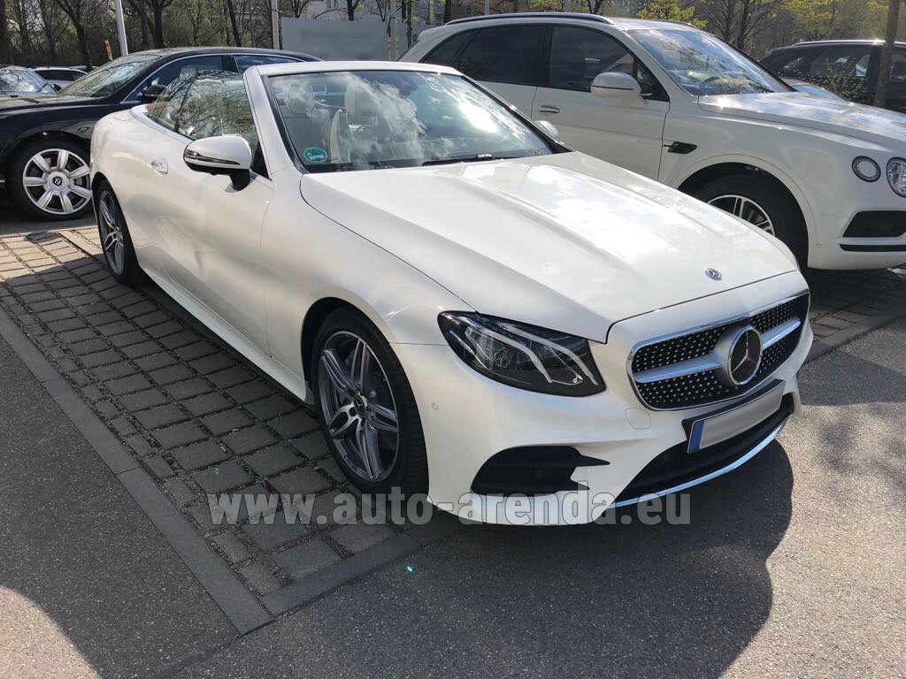 Rent The Mercedes Benz E Class E 300 Cabriolet Equipment Amg Car In Switzerland