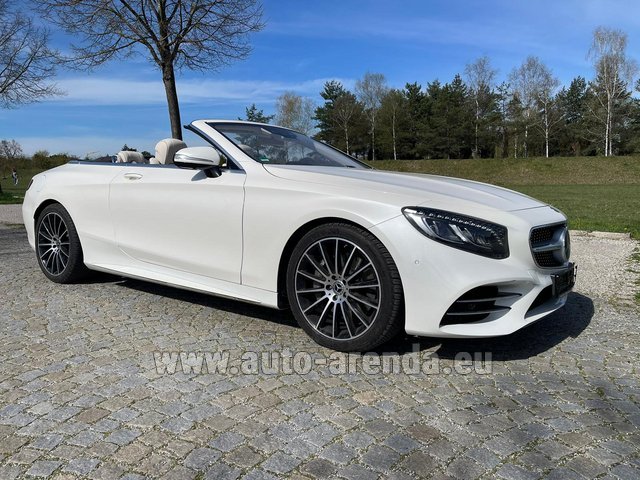 Rental Mercedes-Benz S-Class S 560 Convertible 4Matic AMG equipment in Lugano