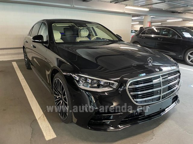 Transfer from Zurich to Munich Airport General Aviation Terminal GAT by Mercedes-Benz S-Class S 500 Long 4MATIC AMG equipment W223 car