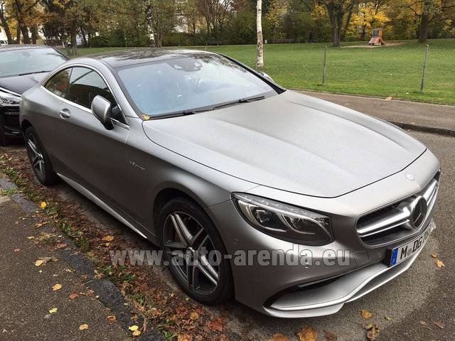 Rent The Mercedes Benz S Class S63 Amg Coupe Car In Zurich