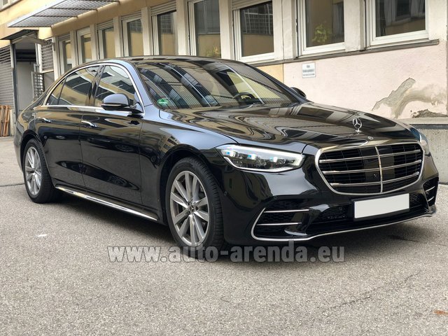 Rental Mercedes-Benz S-Class S580 Long 4MATIC AMG equipment W223 in Lugano