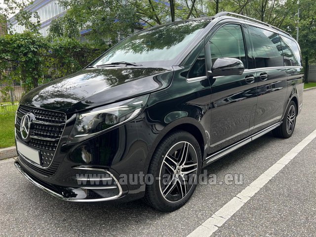 Rental Mercedes-Benz V-Class (Viano) V300d Long AMG Equipment (Model 2024, 1+7 pax, Panoramic roof, Automatic doors) in Luzern