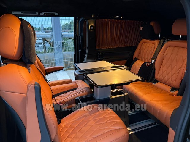 Rental Mercedes-Benz V300d 4Matic VIP/TV/WALL EXTRA LONG (2+5 pax) AMG equipment in Biel