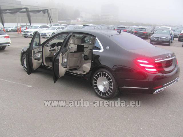 Трансфер из Аэропорта Женевы в Вербье на автомобиле Mercedes Maybach S580 белый