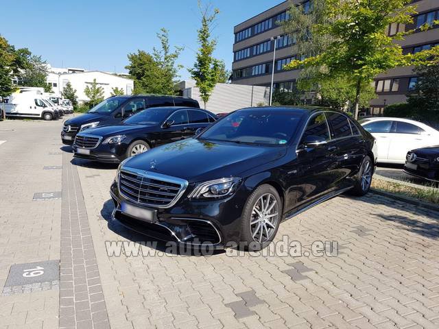 Transfer from Davos to Memmingen Airport by Mercedes S63 AMG Long 4MATIC car
