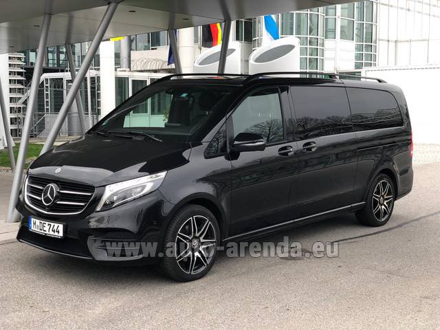 Transfer from Davos to Munich Airport by Mercedes-Benz V300d 4MATIC EXCLUSIVE Edition Long LUXURY SEATS AMG Equipment car