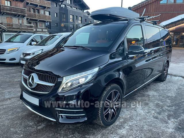 Transfer from Montreux to Munich Airport General Aviation Terminal GAT by Mercedes-Benz V300d 4Matic VIP/TV/WALL - EXTRA LONG (2+5 pax) AMG equipment car